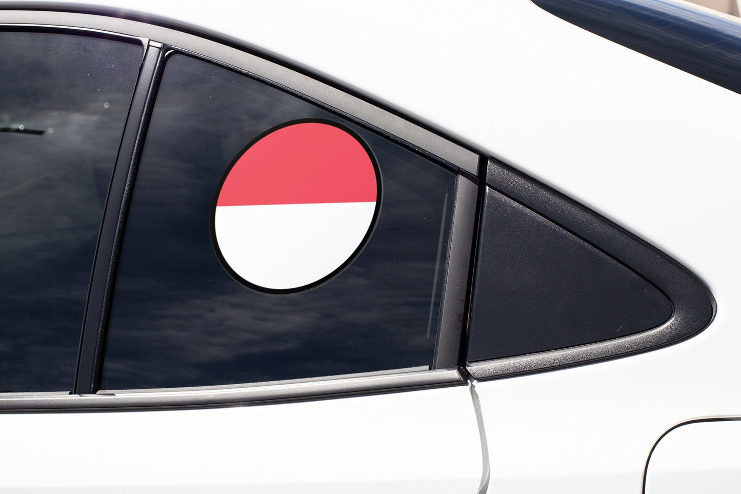 Indonesia Flag Circle Sticker Decal