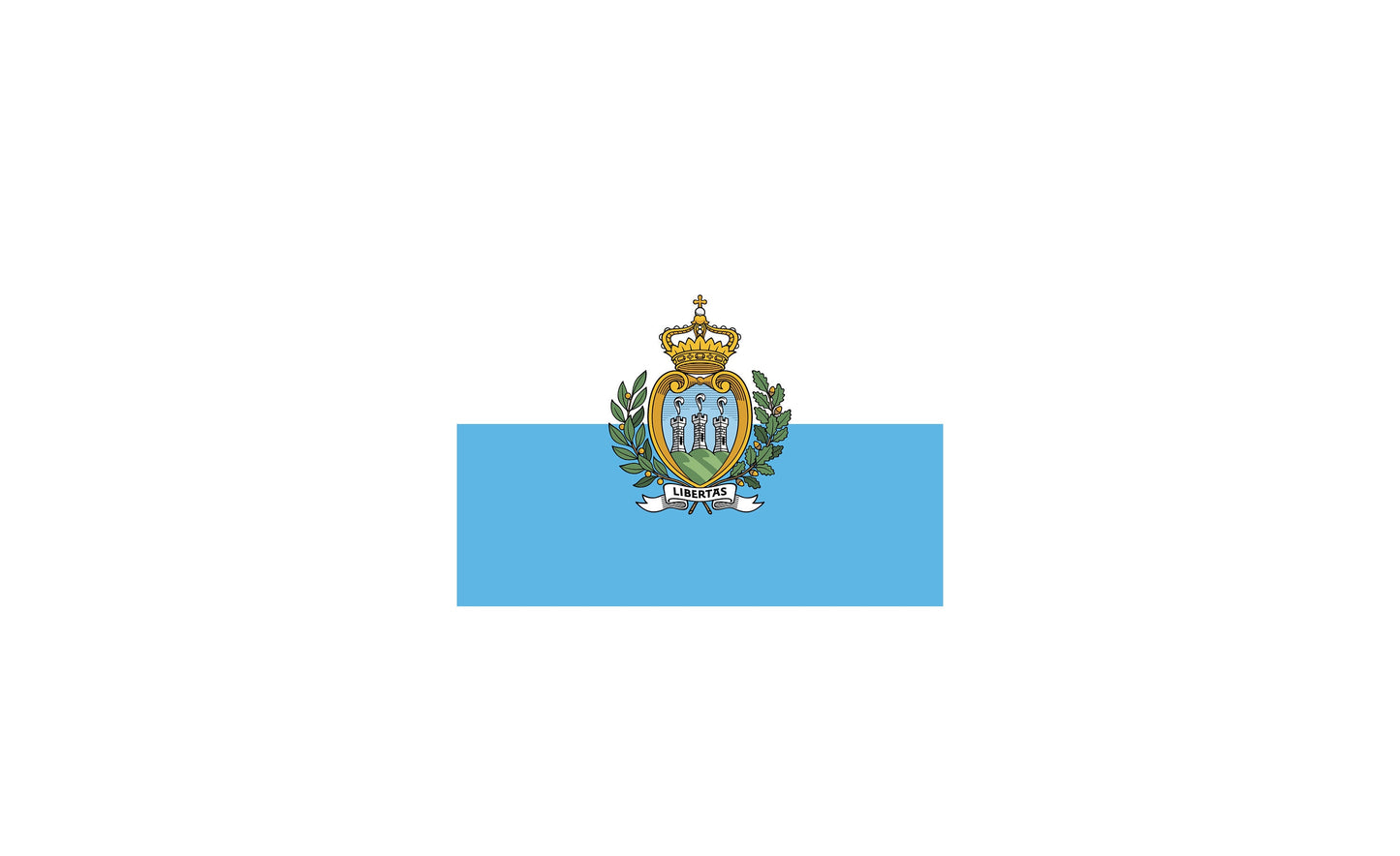 San Marino Flag Sticker Decal