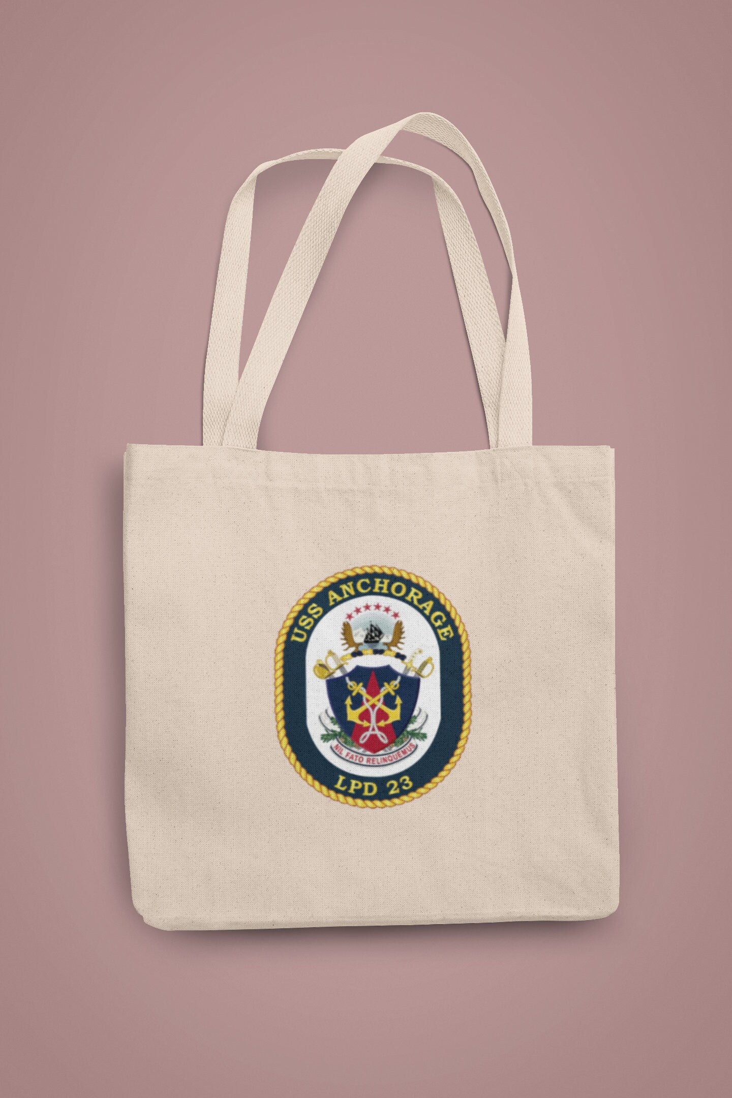 USS Anchorage LPD-23 Badge Iron On Heat Transfer Vinyl HTV San Antonio Class Amphibious transport dock