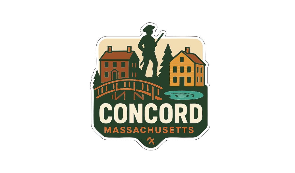 a logo for the town of Concord, Massachusetts.