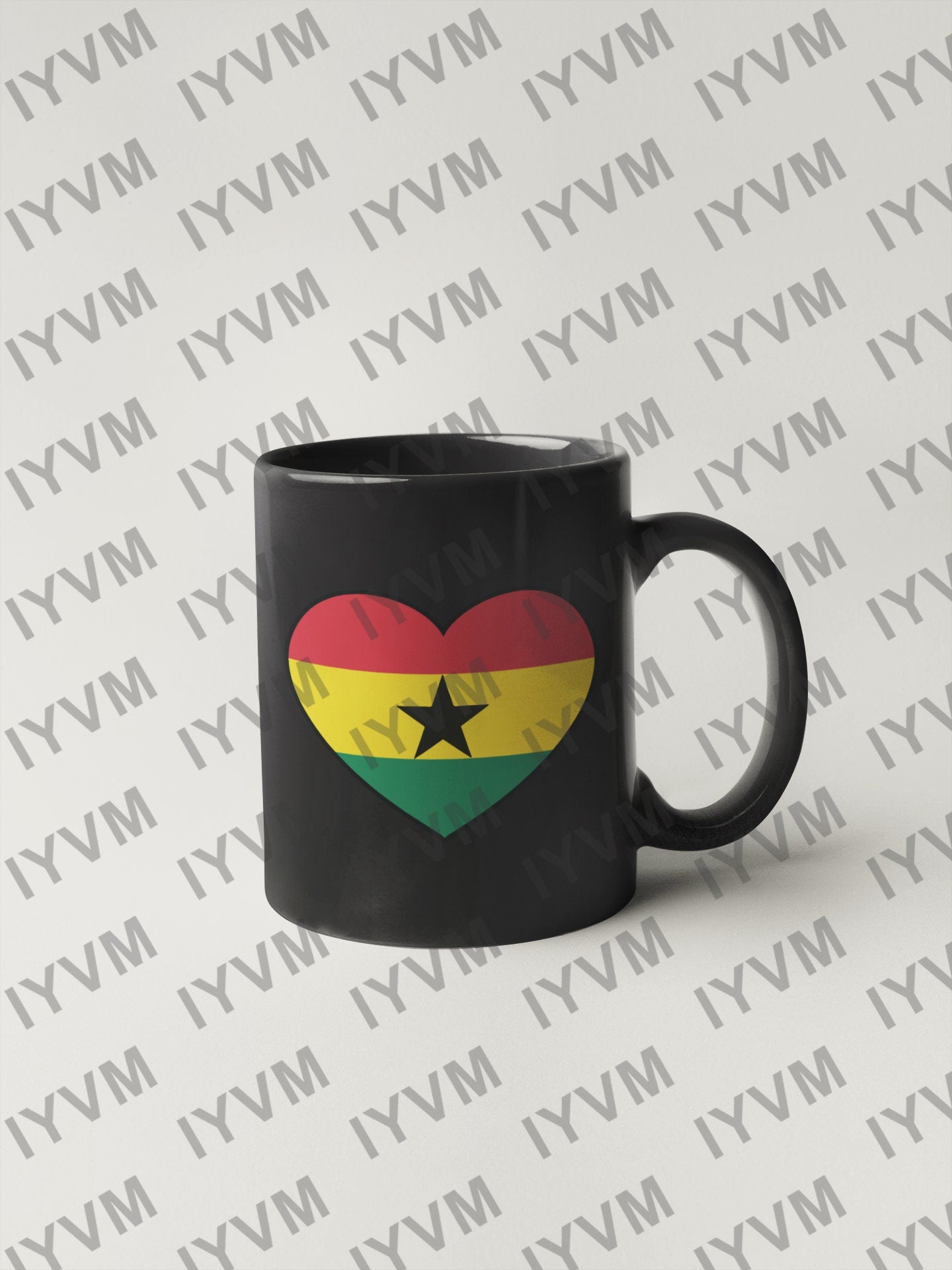 Ghana Flag Heart Sticker Decal / Republic of Ghana / Freedom and Justice / Accra / Ghanaian