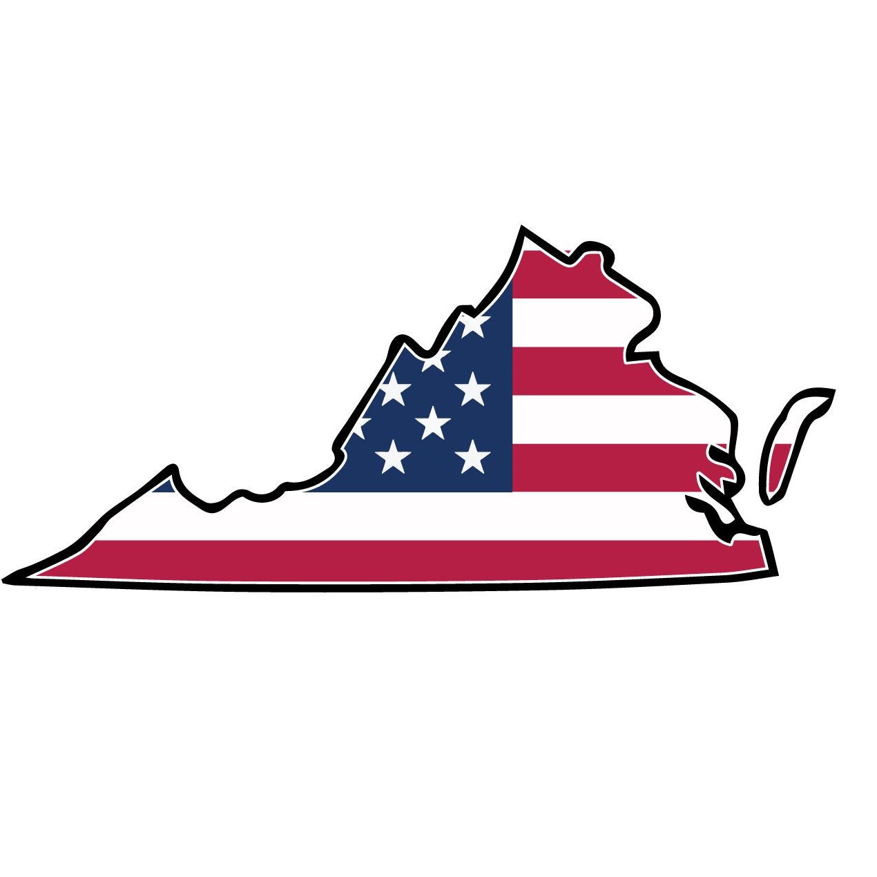 a map of the state of mississippi with the american flag