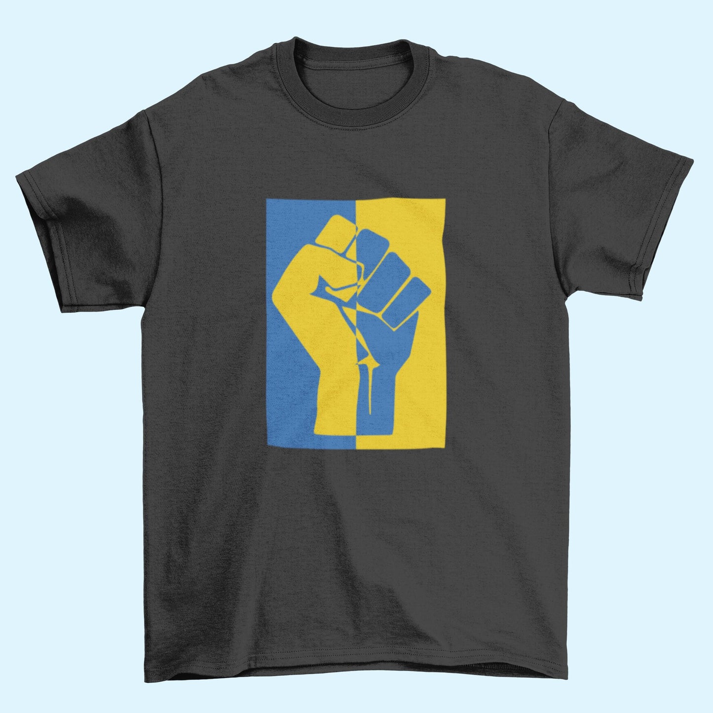 Ukraine Flag Resist Fist I Stand with Ukraine Iron On Heat Transfer Vinyl HTV / Russia Invasion / Anti War / Say /