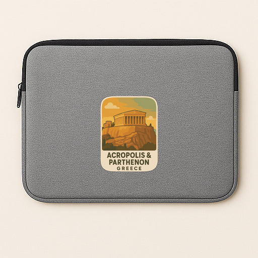 Acropolis & Parthenon Greece Iron On Heat Transfer Vinyl HTV Die-Cut Symbolic