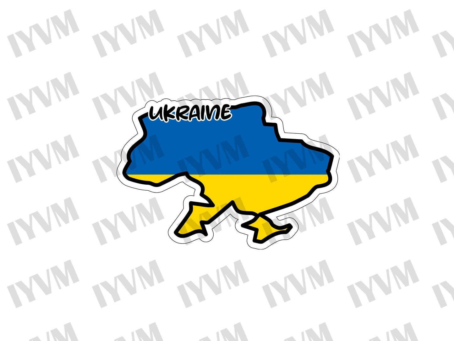 Ukraine Flag Slava Ukraini Sticker Decal / Russia Invasion / Anti War Say No to War / Pray for Ukraine and Ukrainians World Peace Zelensky