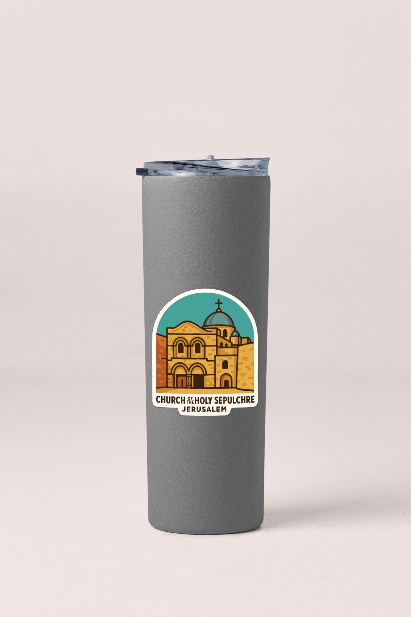 Church of the Holy Sepulchre Jerusalem Sticker Decal Vinyl Die-Cut Symbolic Landmark Design