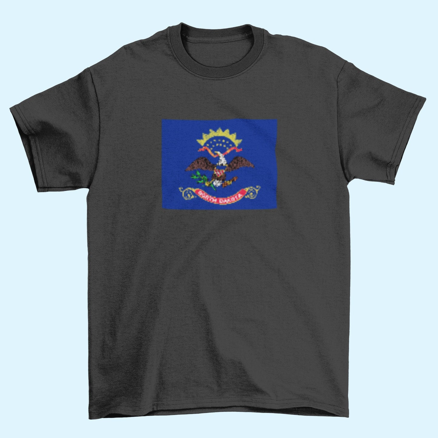 State of North Dakota Flag Iron On Heat Transfer Vinyl HTV North Dakota State  Bismarck The Peace Garden State Flickertail State Rough Rider