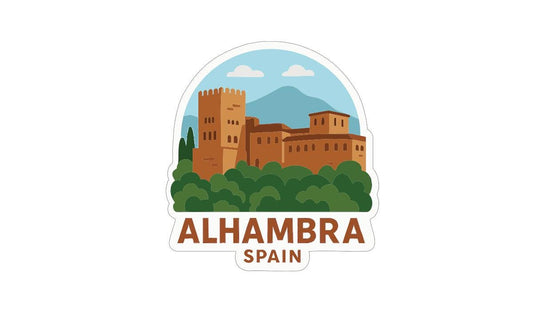 Alhambra of Granada Spain Iron On Heat Transfer Vinyl HTV Die-Cut Symbolic