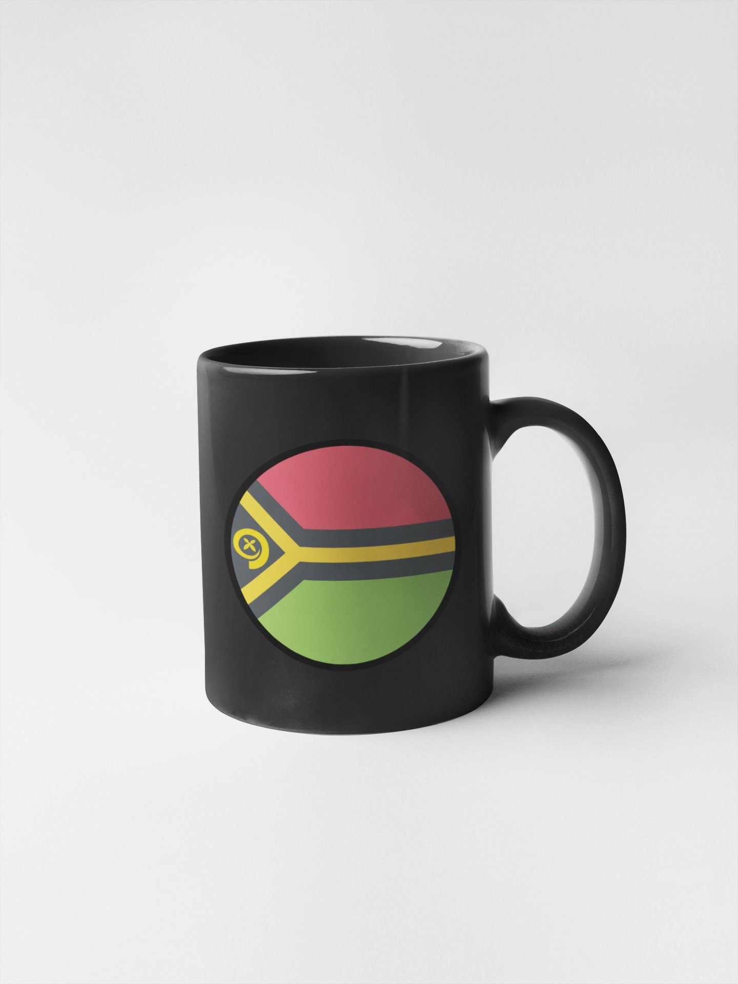 Vanuatu Flag Circle Sticker Decal