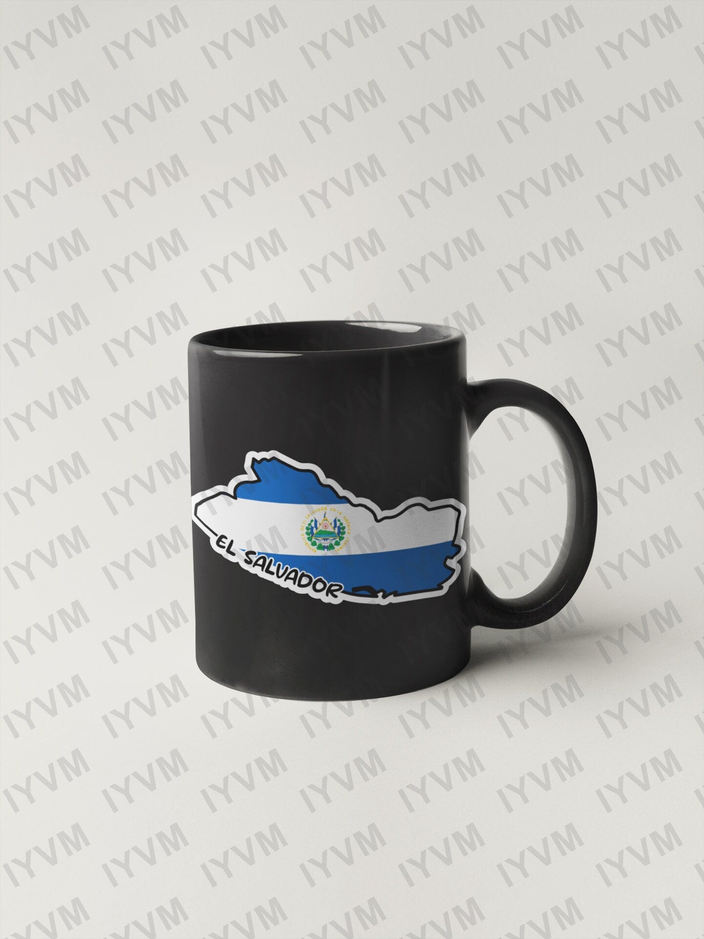 El Salvador Map Flag Sticker Decal / Republic of El Salvador / Dios, Unión, Libertad / San Salvador / Salvadoran Salvadorian