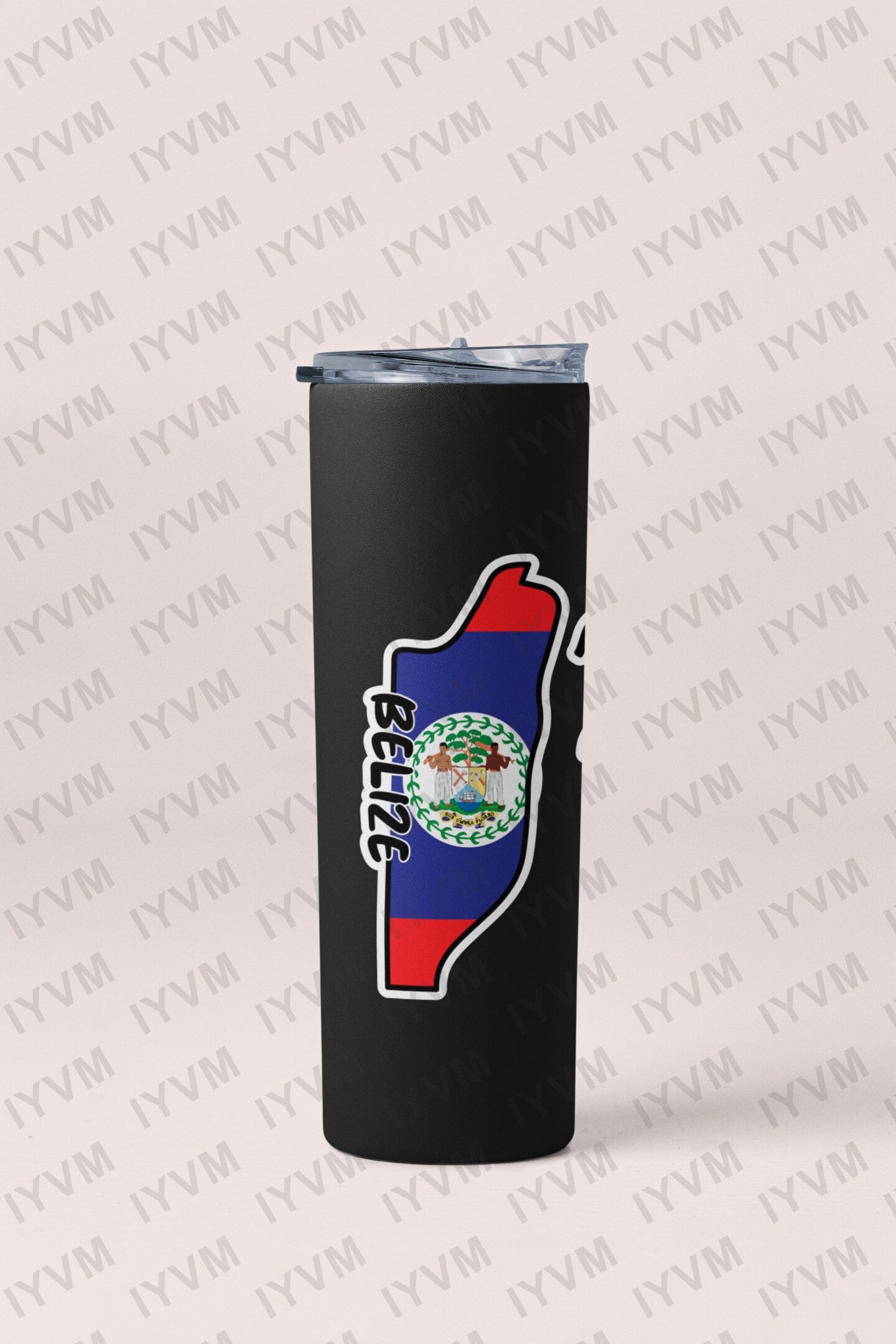 Belize Map Flag Sticker Decal / Belmopan / Sub umbra floreo / Belizean