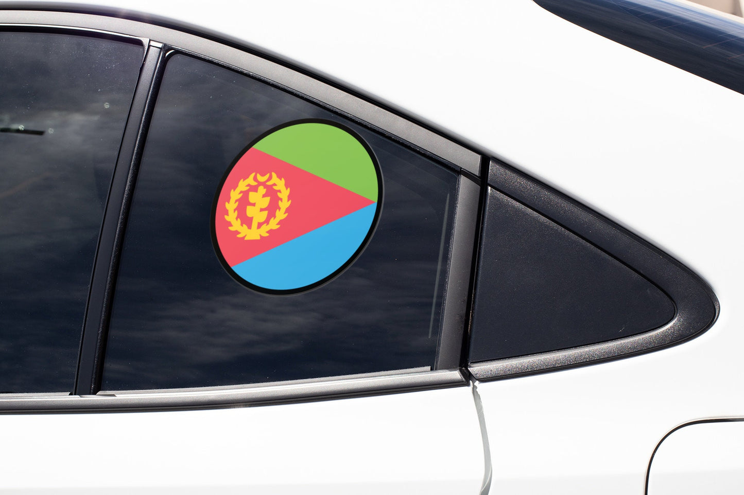 Eritrea Flag Circle Sticker Decal