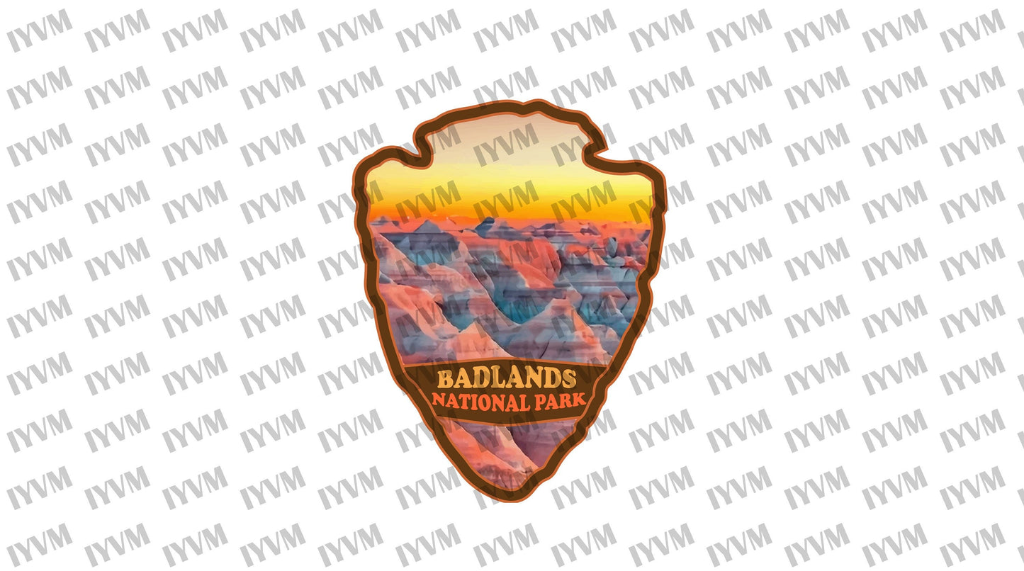 Badlands National Park Sticker Decal - US National Parks Series