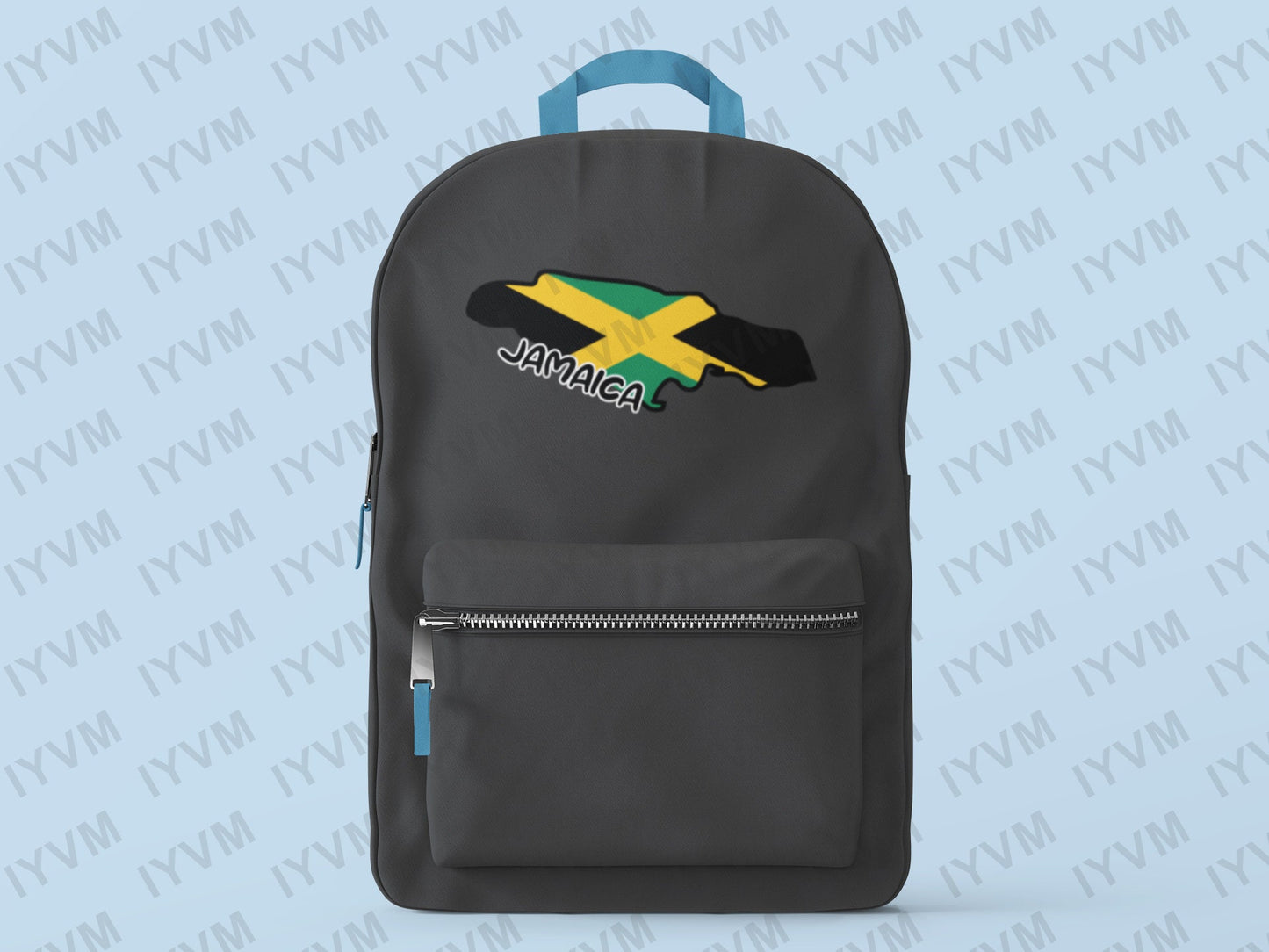 Jamaica Map Iron On Heat Transfer Vinyl HTV / Jumieka / Kingston / Jamaican / Out of Many, One People
