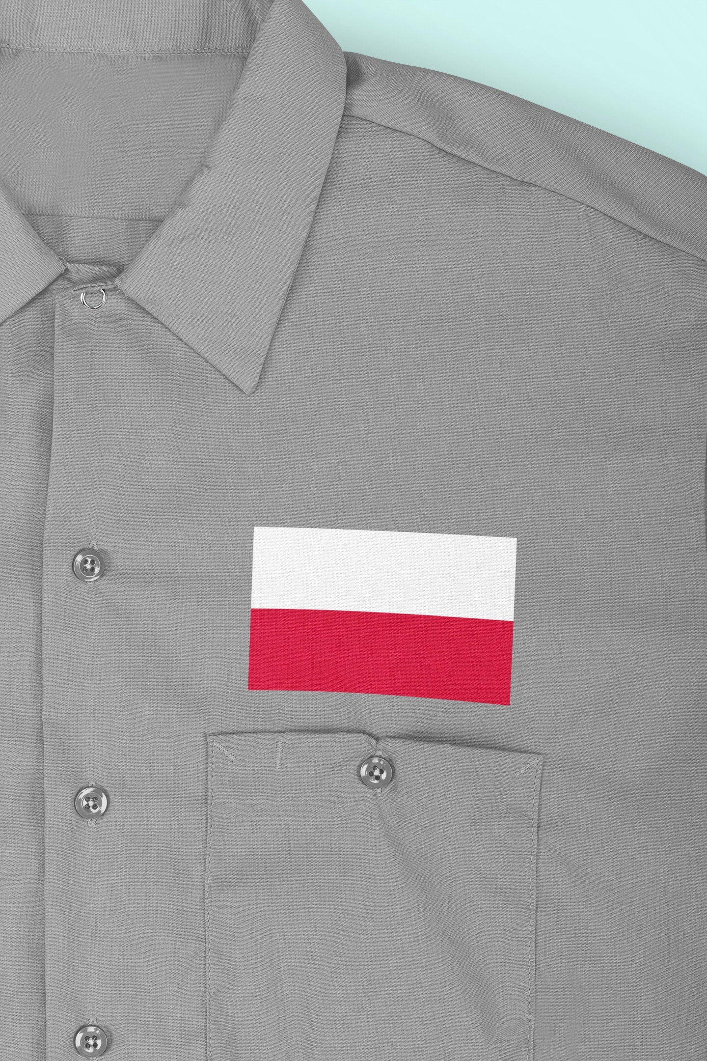 Poland Flag Iron On Heat Transfer Vinyl HTV / Republic of Poland / Rzeczpospolita Polska / Warsaw / Polish