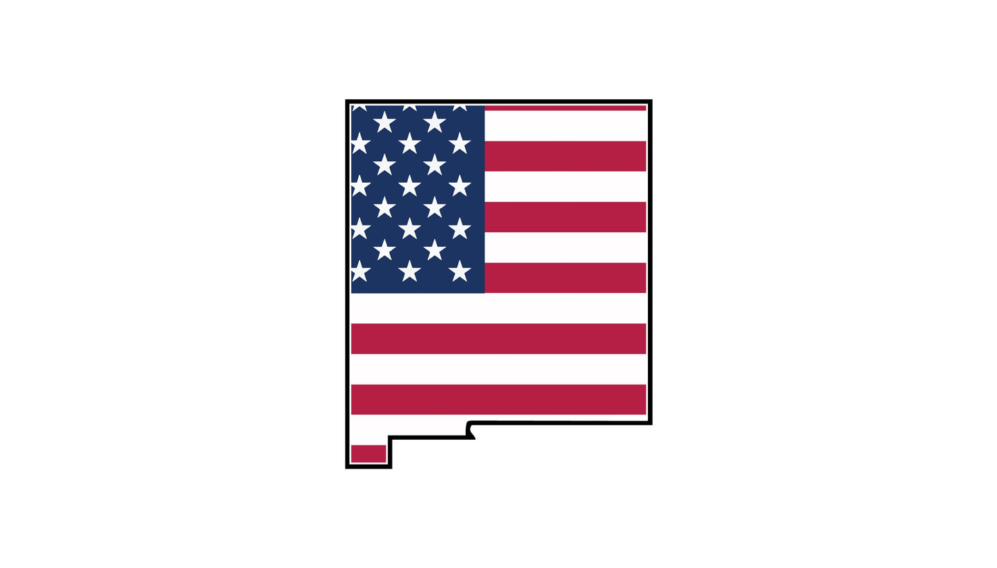 a map of the state of indiana with the american flag