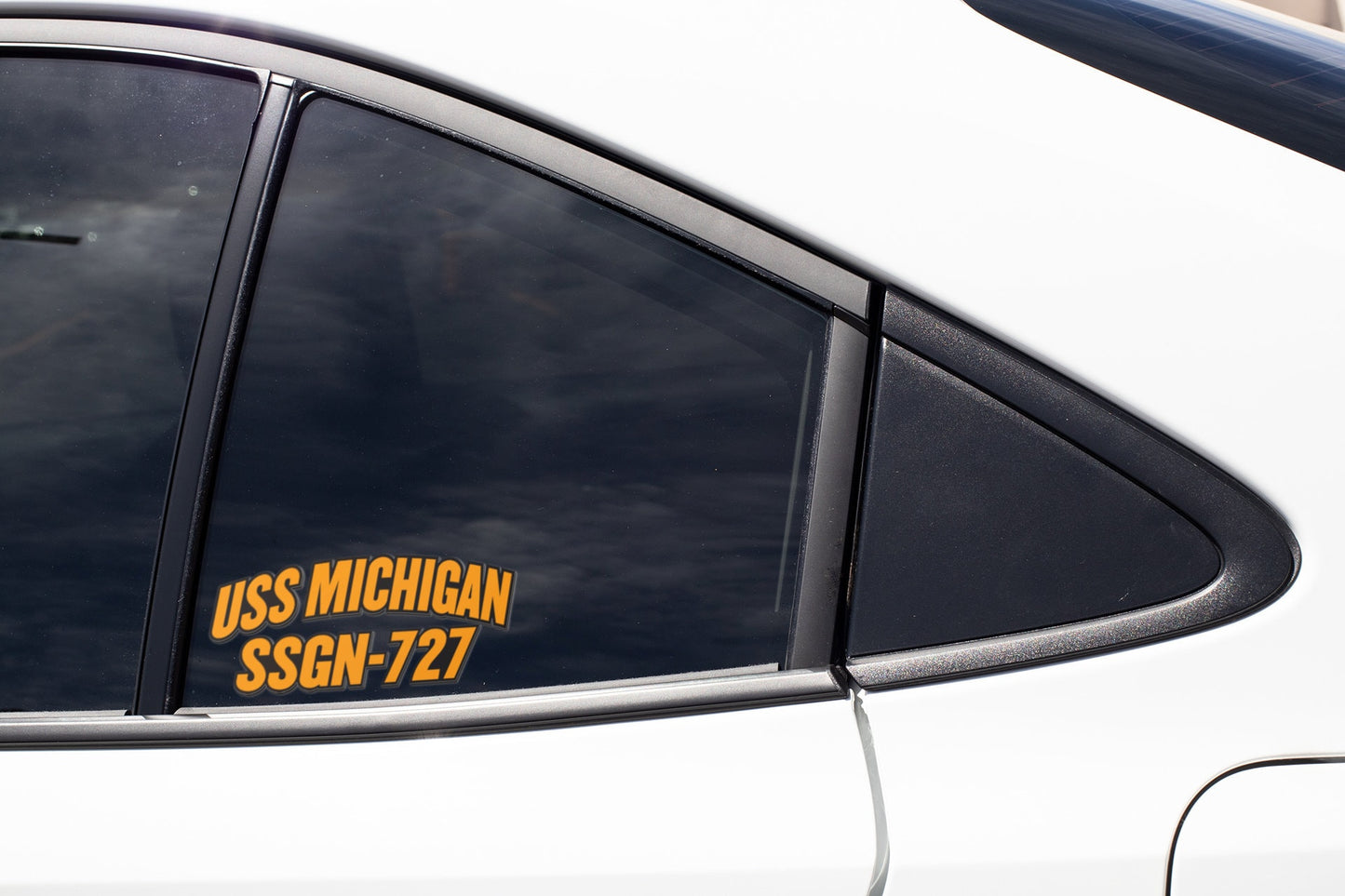 USS Michigan SSGN-727 Submarine Vinyl Sticker Decal