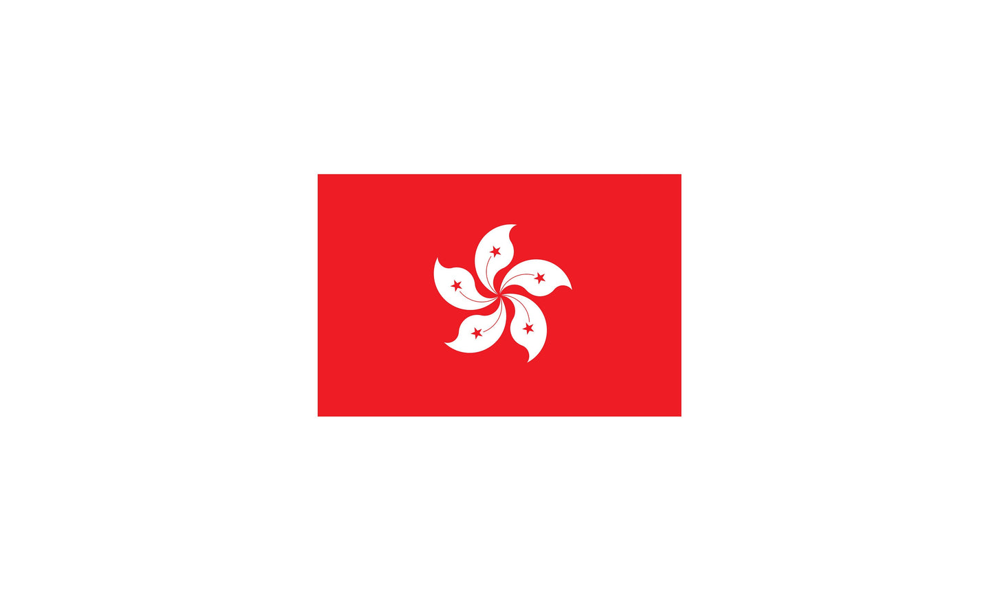 Hong Kong Flag Sticker Decal