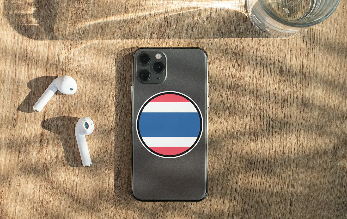 Thailand Flag Circle Sticker Decal