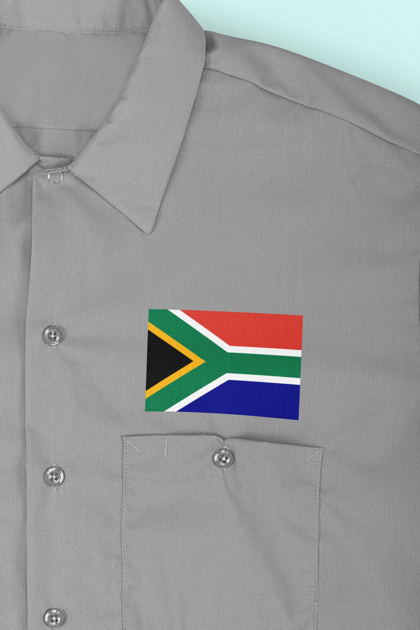 South Africa Flag Iron On Heat Transfer Vinyl HTV / Republic of South Africa / RSA / Pretoria / Cape Town / Bloemfontein / Johannesburg
