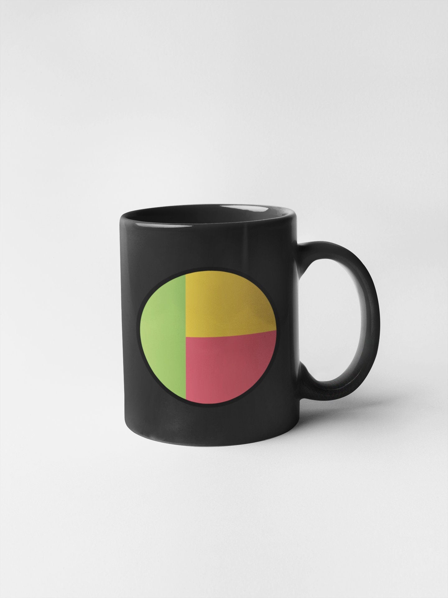 Benin Flag Circle Sticker Decal