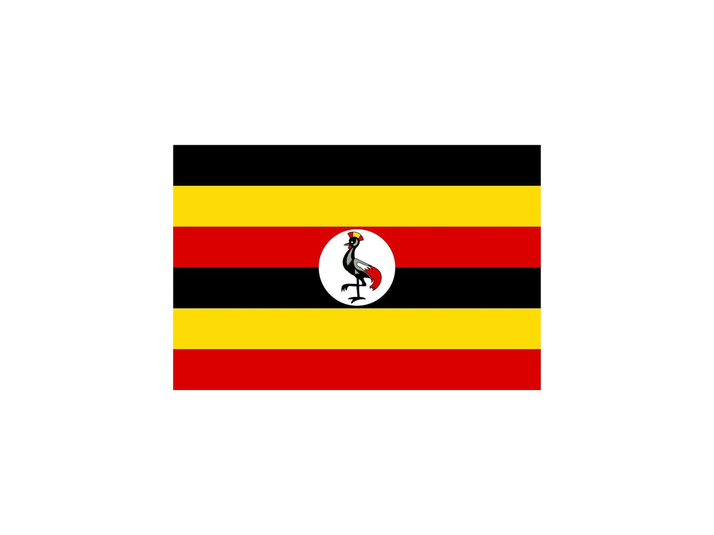 Ugandas Flag Sticker Decal