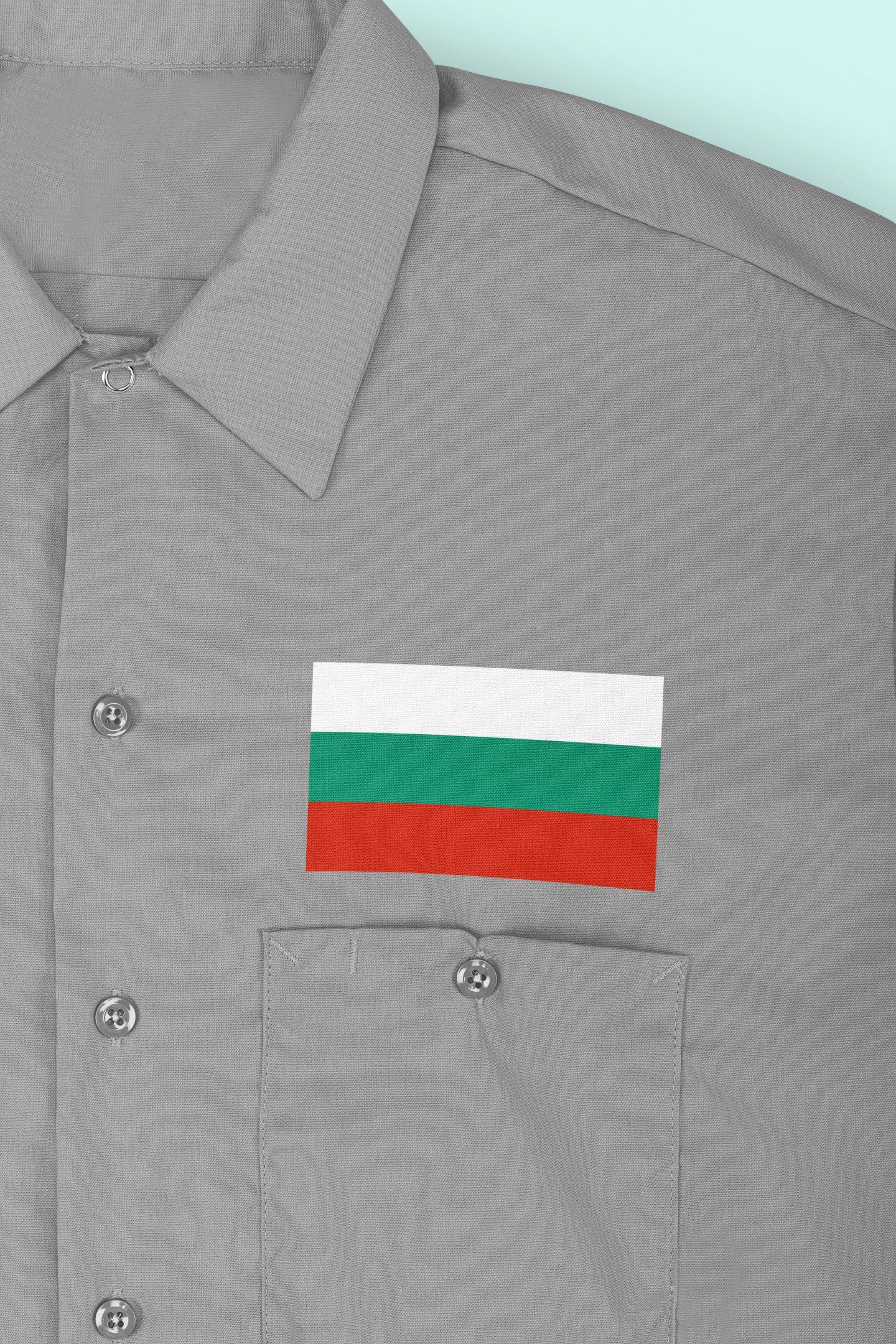 Bulgaria Flag Iron On Heat Transfer Vinyl HTV / Sofia / Republic of Bulgaria / Съединението прави силата / Bulgarian