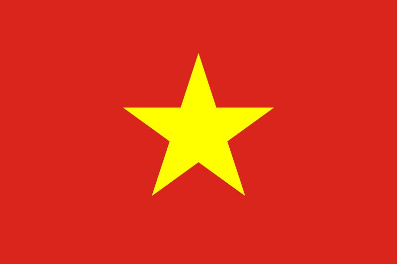 Vietnam Flag Sticker Decal / Socialist Republic of Vietnam / Hanoi / Vietnamese
