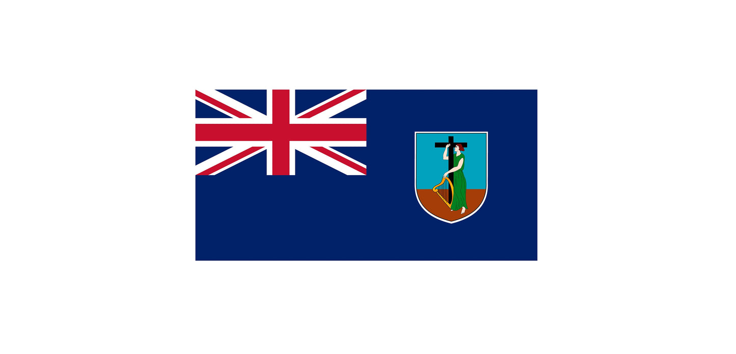 Montserrat Flag Sticker Decal
