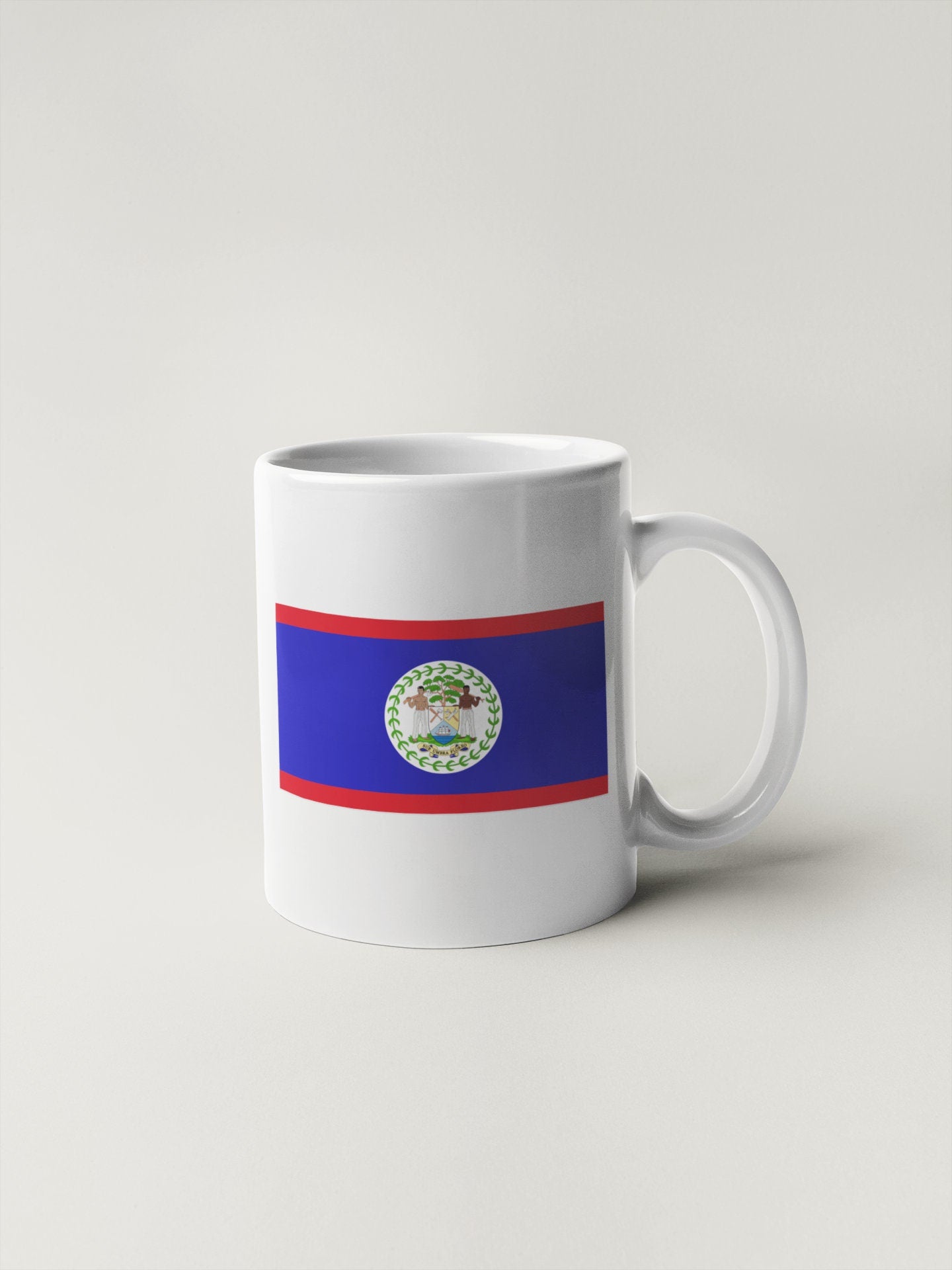 Belize Flag Sticker Decal / Belmopan / Sub umbra floreo / Belizean