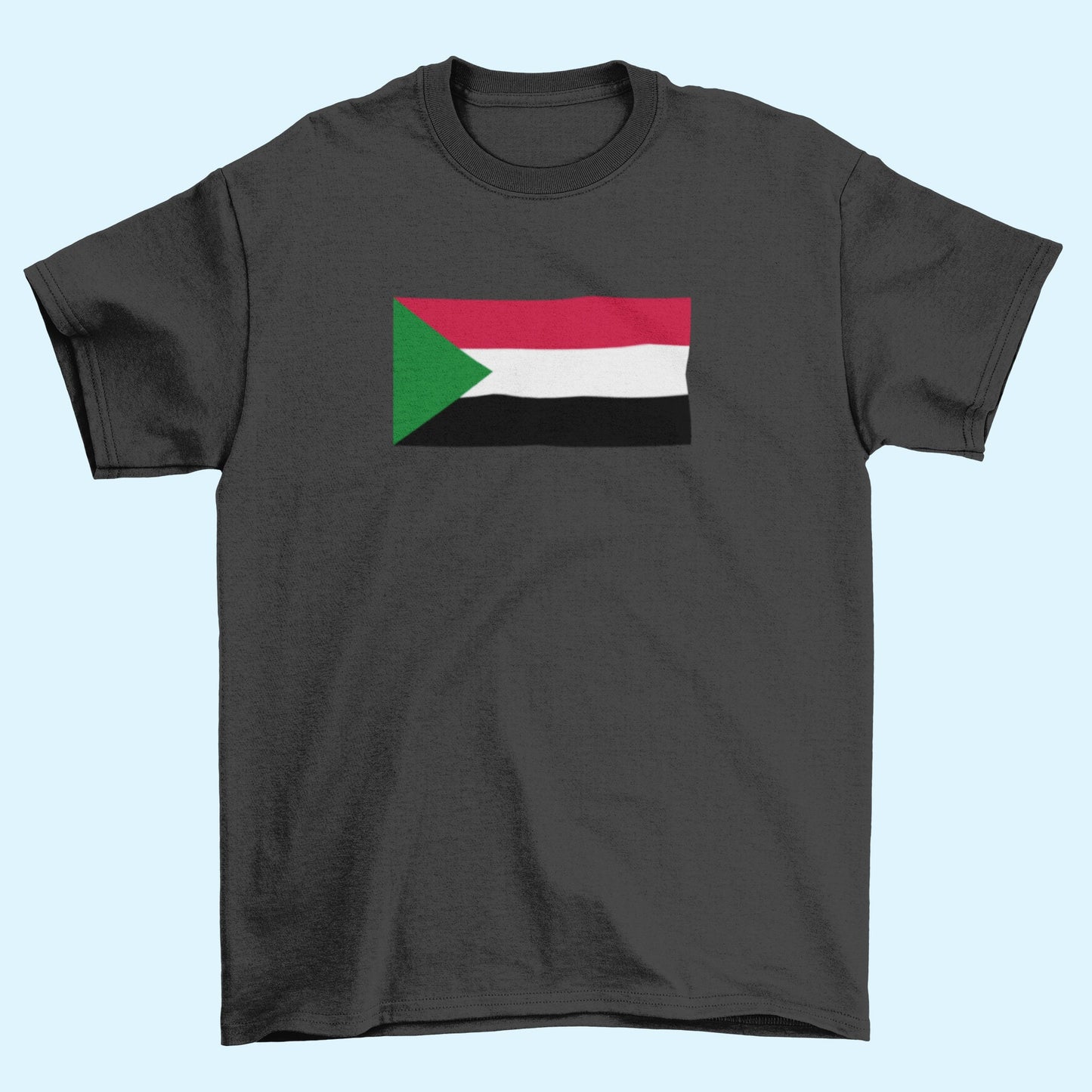 Sudan Flag Iron On Heat Transfer Vinyl HTV / Republic of the Sudan / North Sudan / Khartoum / Omdurman / Sudanese