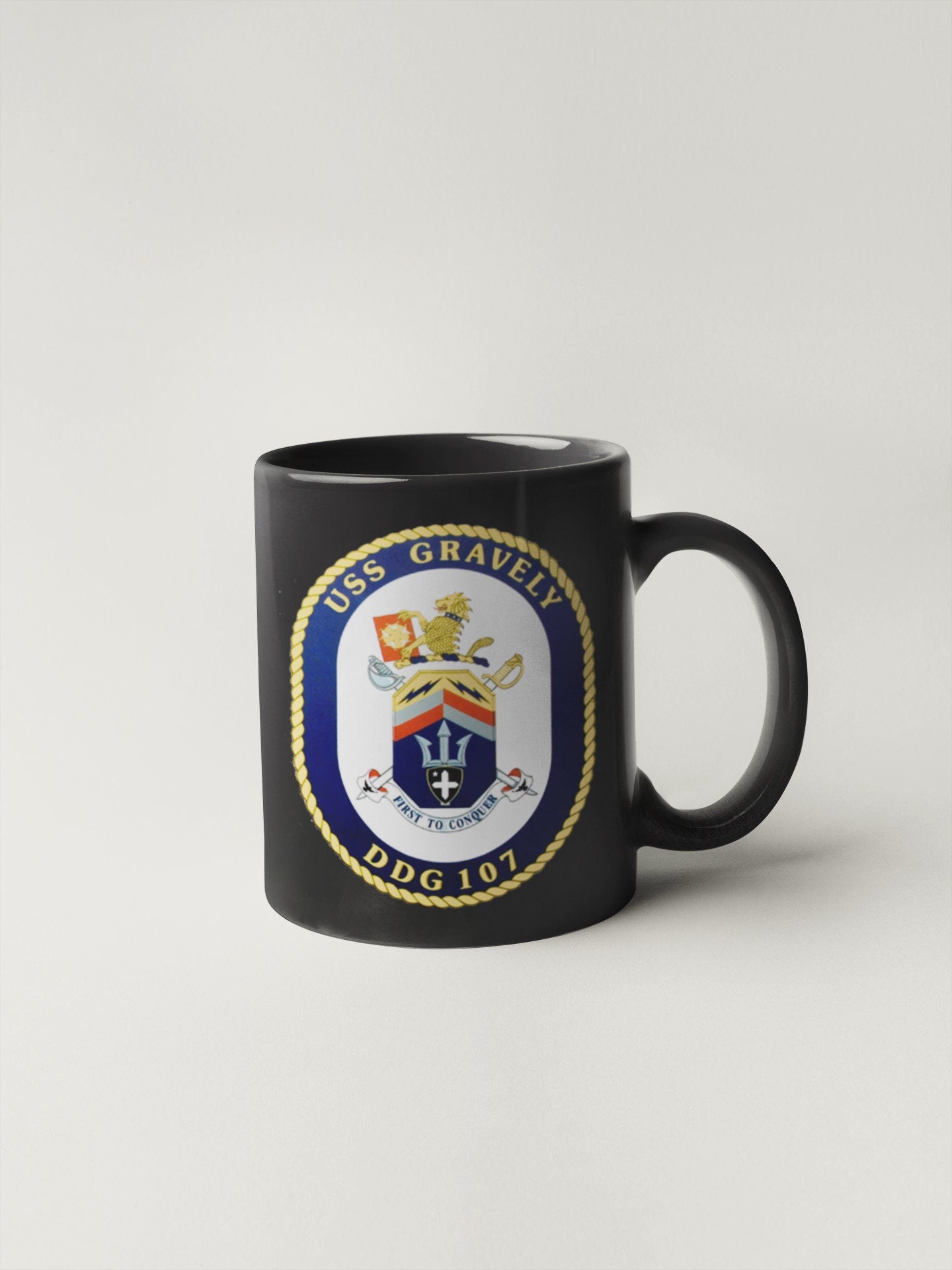 USS Gravely DDG-107 Badge Sticker Decal Arleigh Burke Class Destroyer Car Sticker Bumper Sticker for Car Emblem