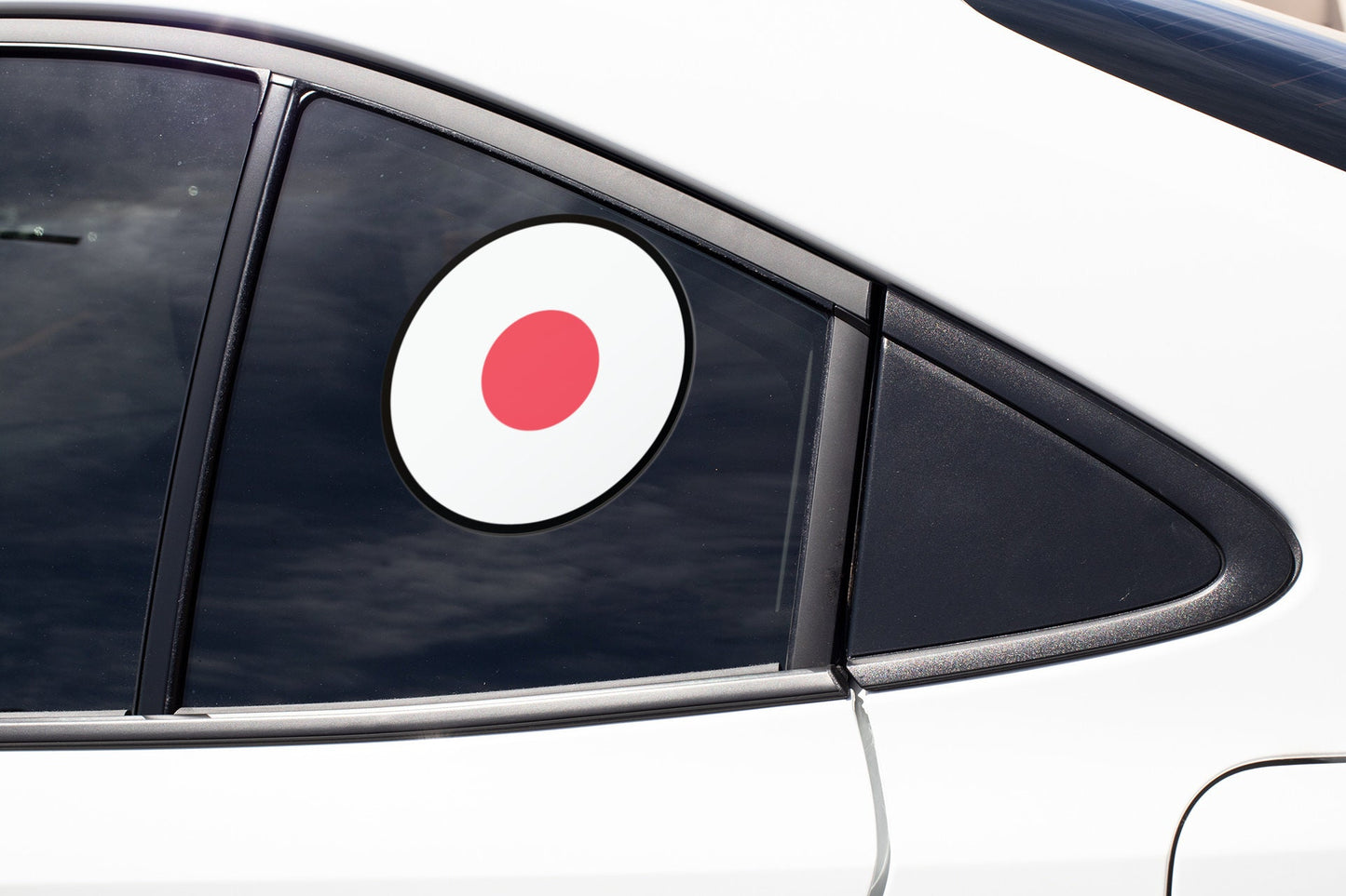 Japan Flag Circle Sticker Decal