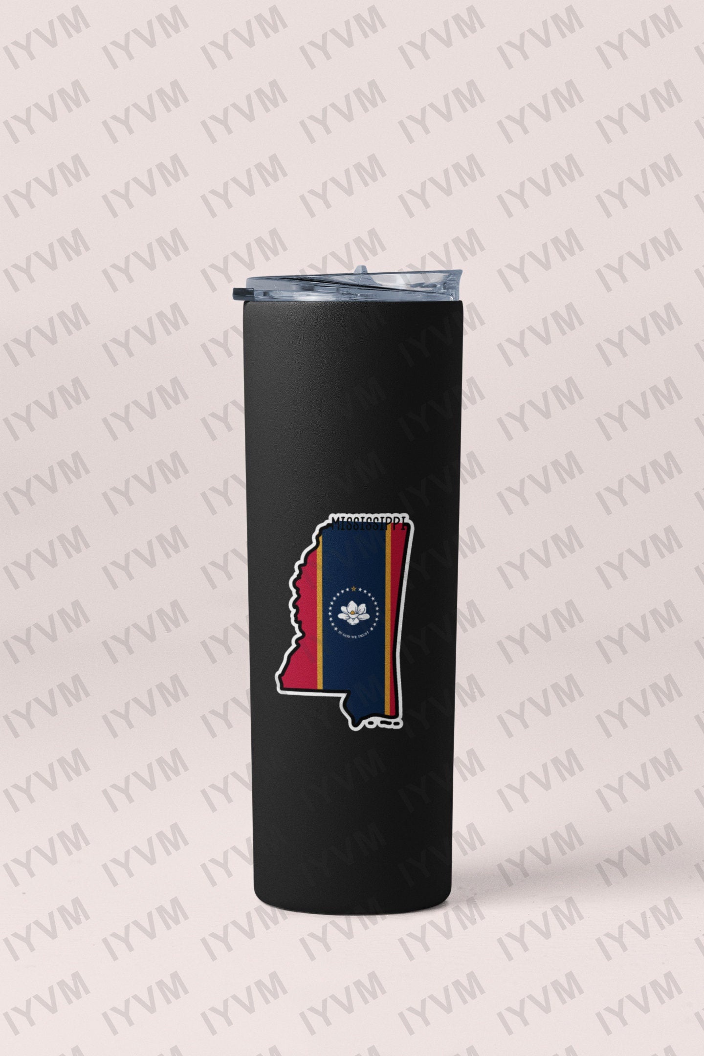 State of Mississippi Map Flag Sticker Decal  USA Mississippi State  Jackson  The Magnolia State  The Birthplace of America's Music