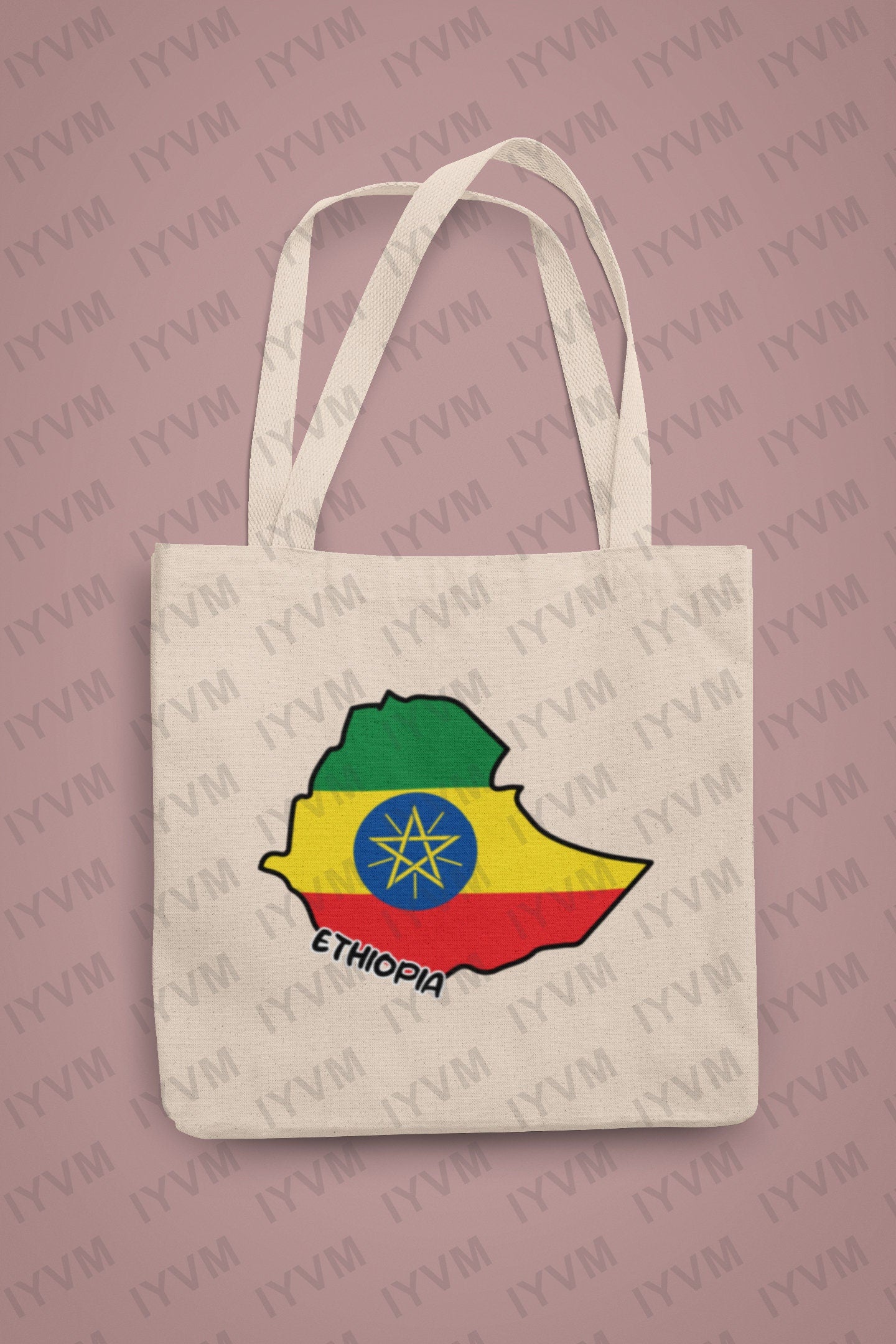 Ethiopia Map Iron On Heat Transfer Vinyl HTV / Federal Democratic Republic of Ethiopia / Addis Ababa / Ethiopian
