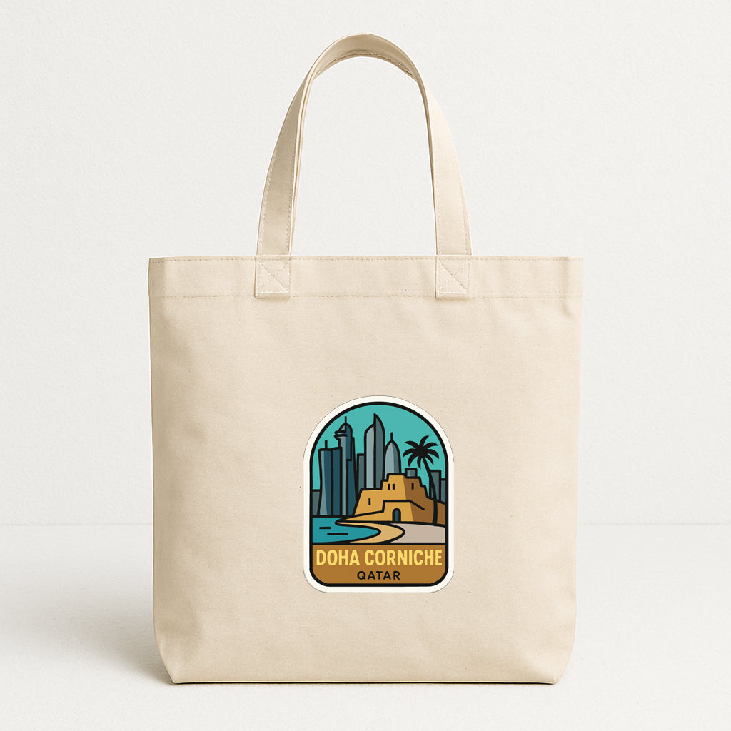 Doha Corniche Qatar Iron On Heat Transfer Vinyl HTV Die-Cut Symbolic Landmark