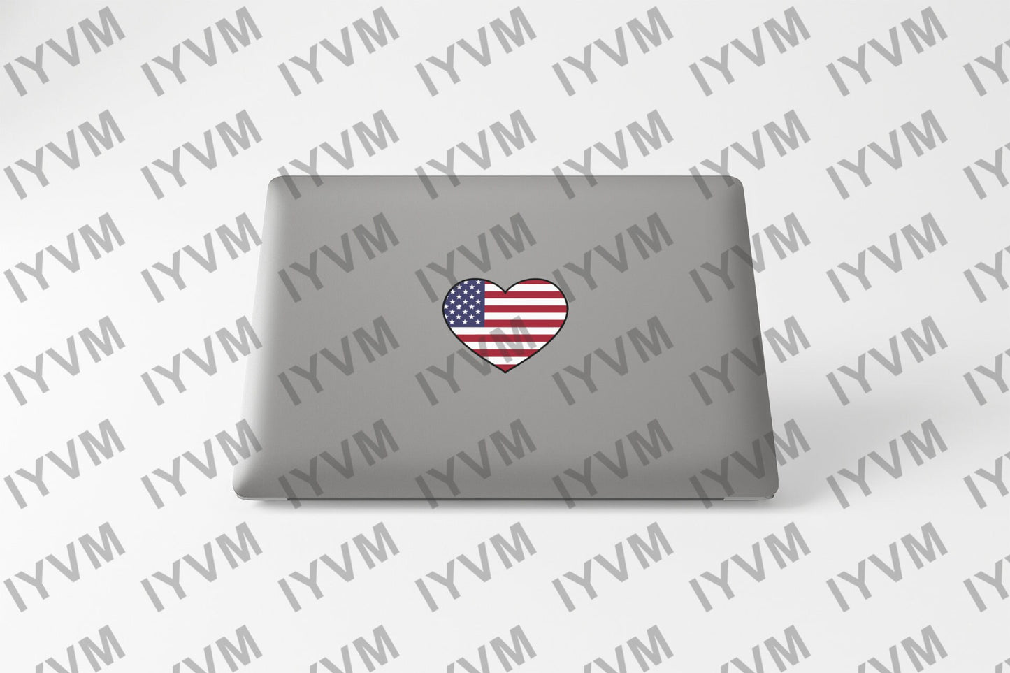 USA Flag Heart Sticker Decal / United States of America / In God We Trust / Washington DC / American
