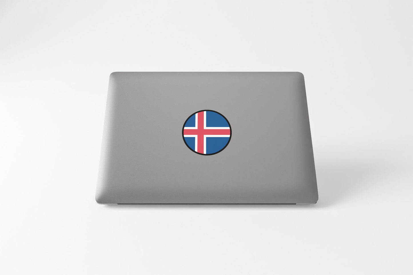 Iceland Flag Circle Sticker Decal