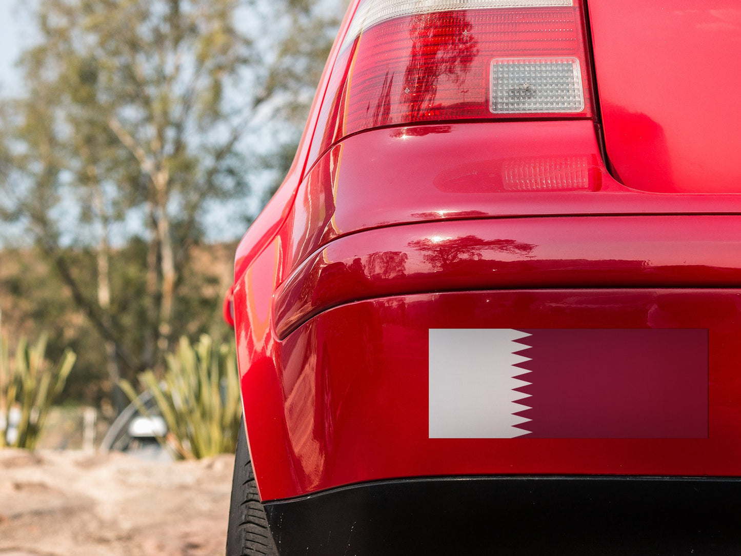 Qatar Flag Sticker Decal