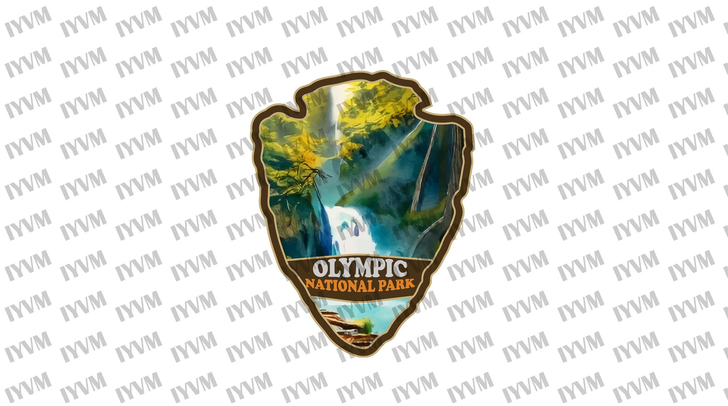 Olympic National Park Sticker Decal - US National Parks Series