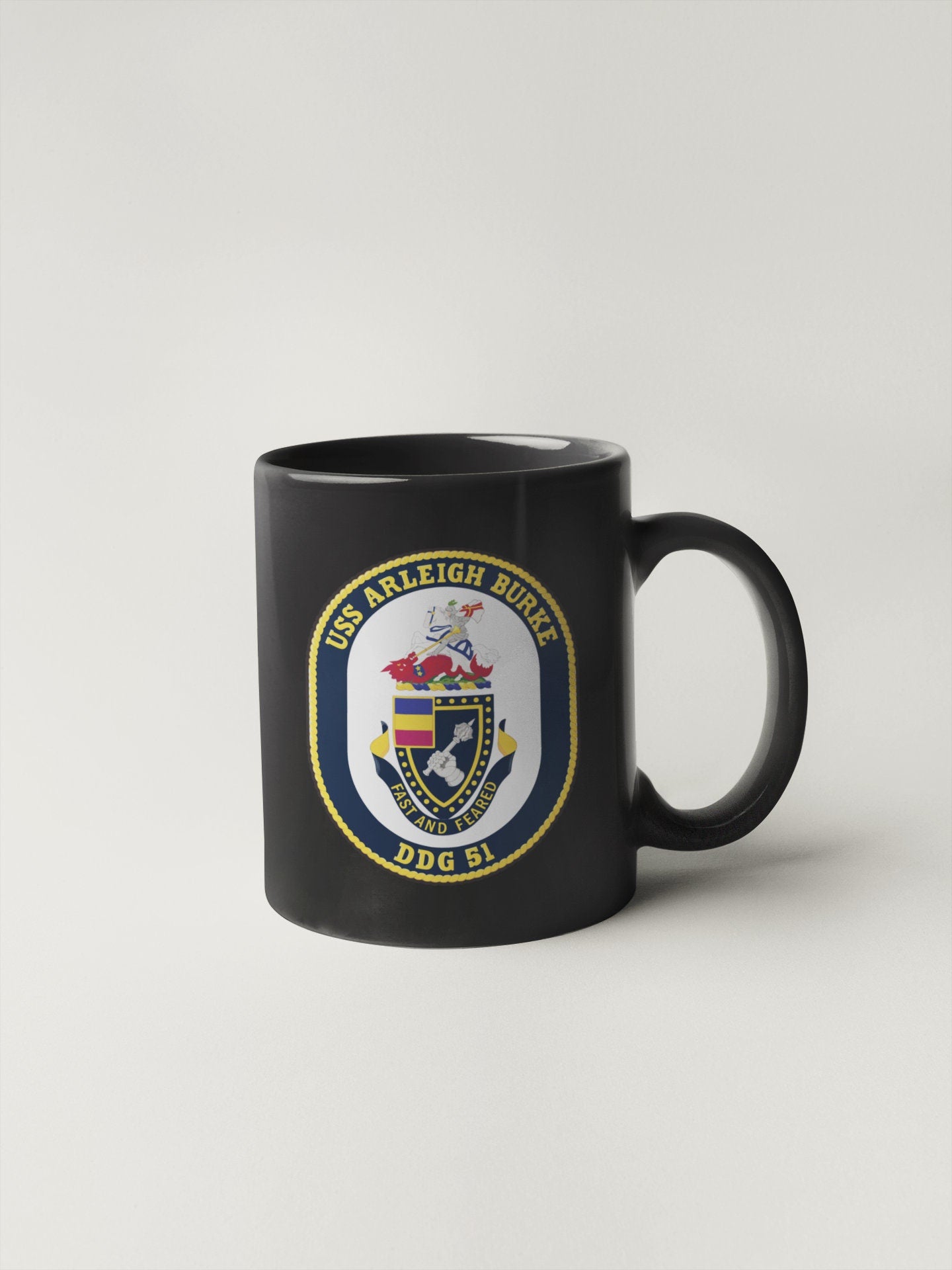 USS Arleigh Burke DDG-51 Badge Sticker Decal Arleigh Burke Class Destroyer Car Sticker Bumper Sticker for Car Emblem