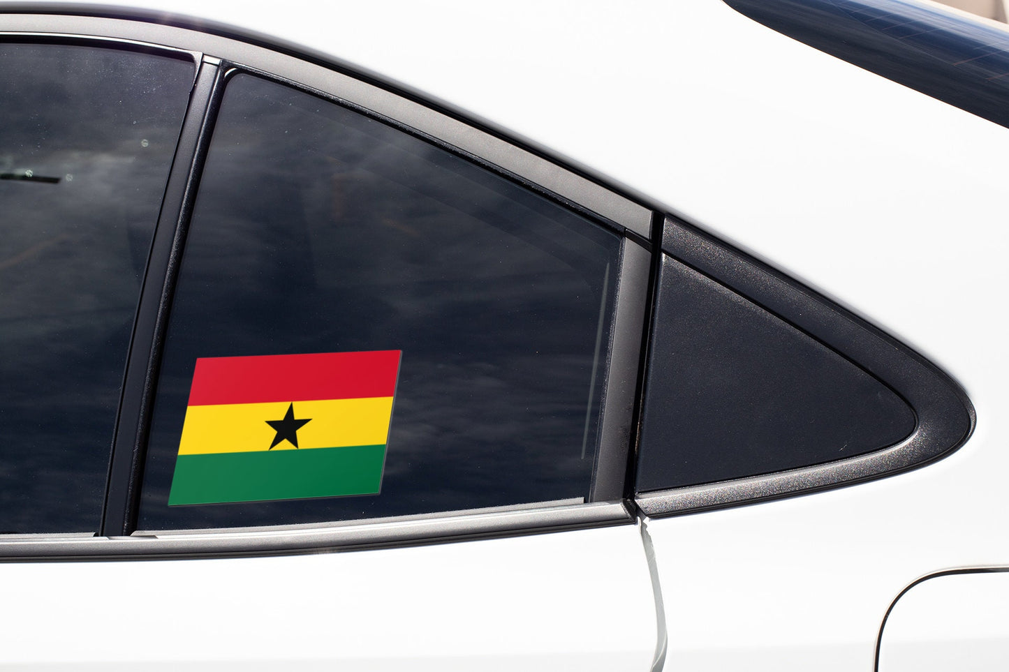 Ghana Flag Sticker Decal / Republic of Ghana / Freedom and Justice / Accra / Ghanaian