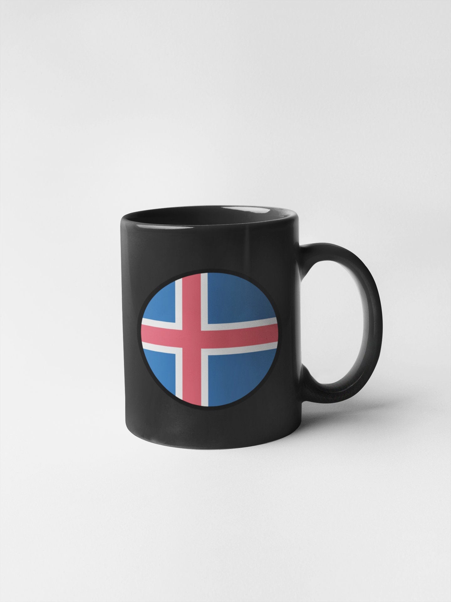 Iceland Flag Circle Sticker Decal
