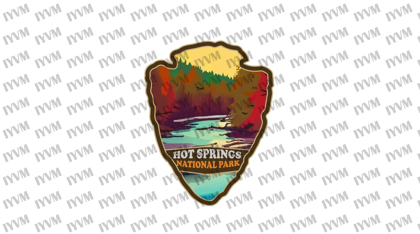 Hot Springs National Park Sticker Decal - US National Parks Series