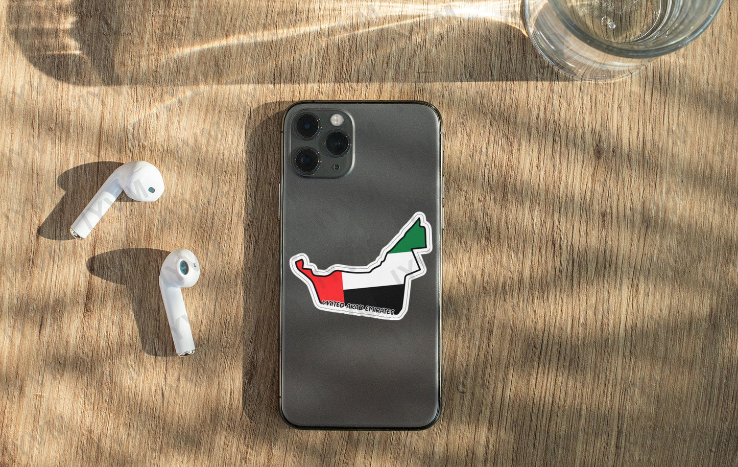 United Arab Emirates Map Flag Sticker Decal / UAE / Abu Dhabi / Dubai / Emirati
