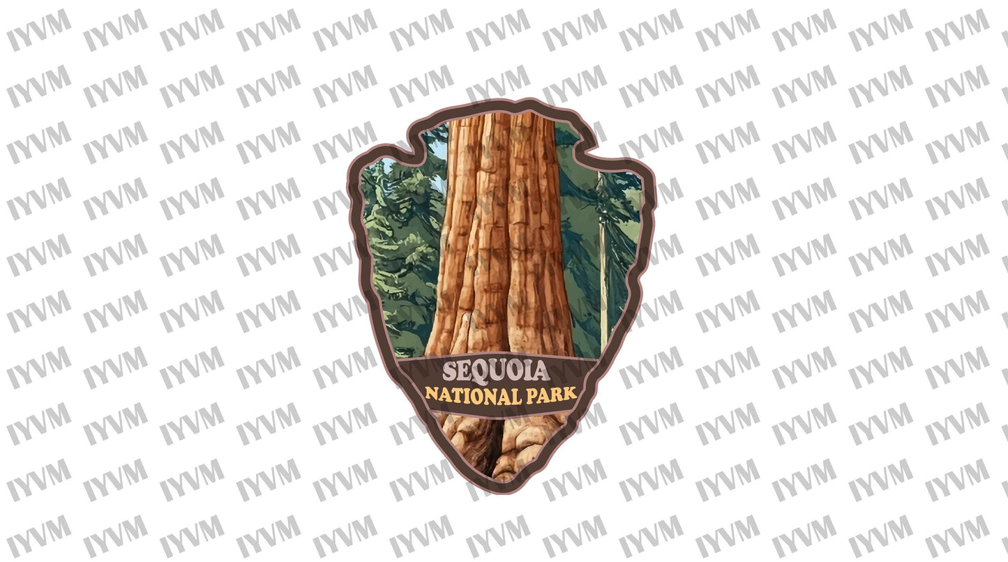 Sequoia National Park Sticker Decal - US National Parks Series