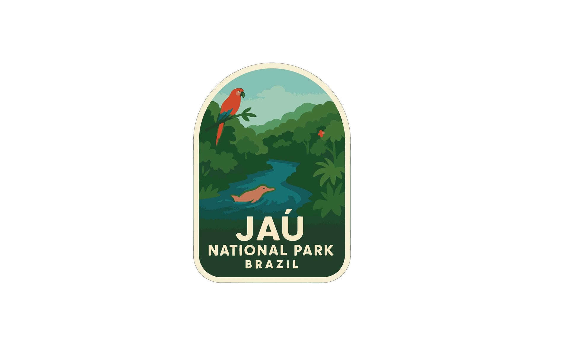 a logo for the Jau National Park in Brazil.