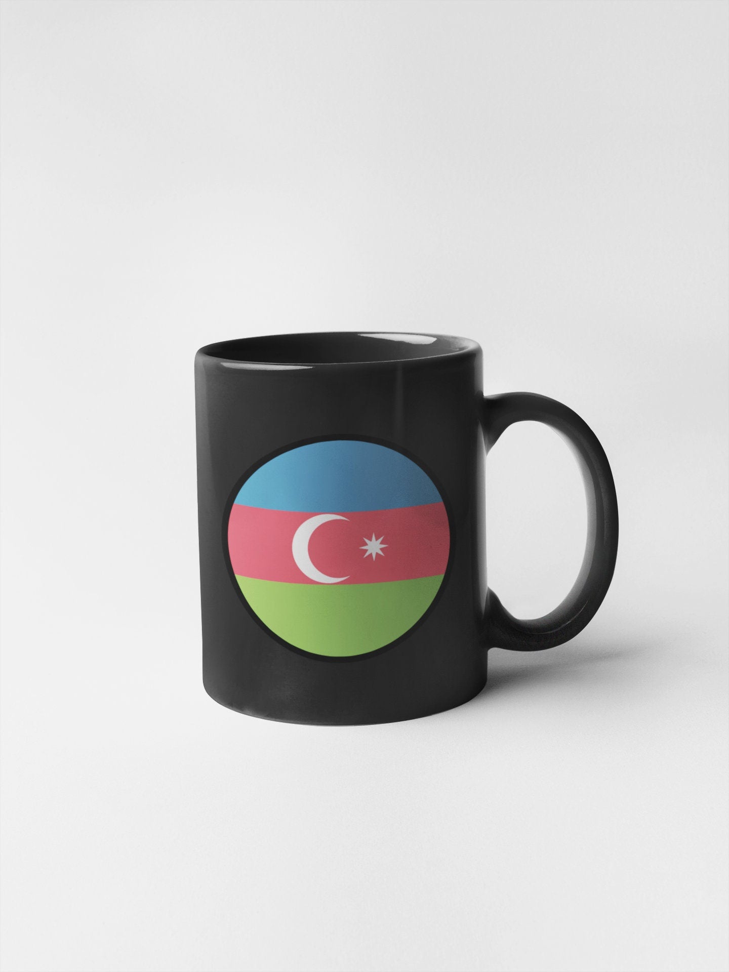 Azerbaijan Flag Circle Sticker Decal