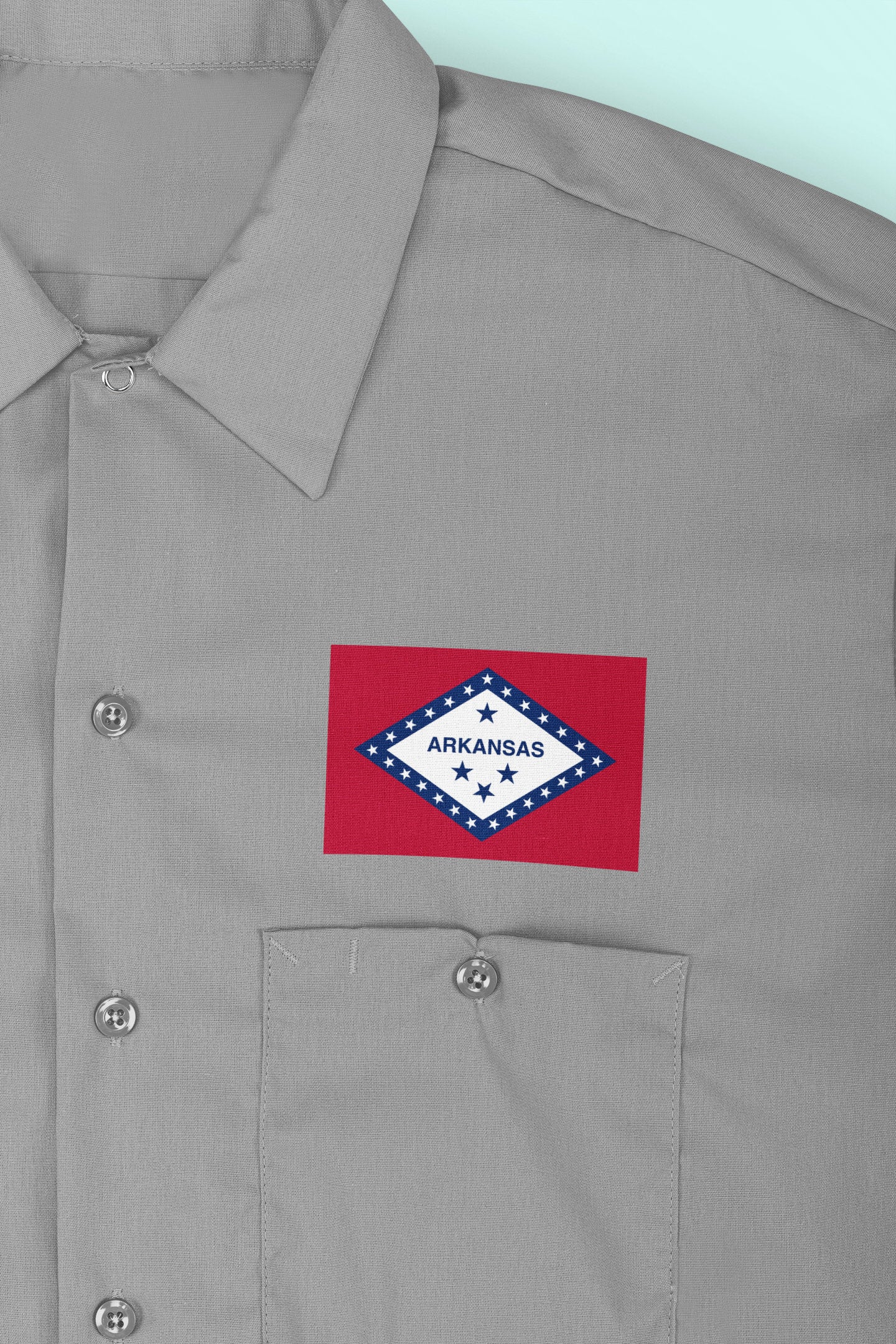 State of Arkansas Flag Iron On Heat Transfer Vinyl HTV Arkansas State Little Rock The Natural State Bear State Bowie State Hot Springs State