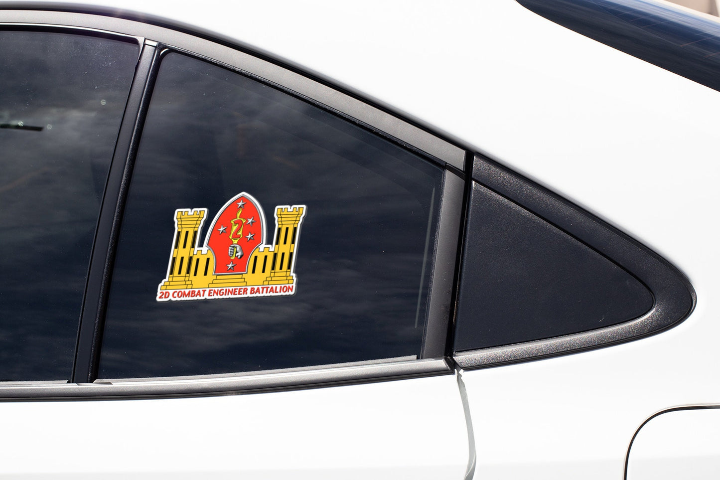 US Marine Corps Badge Sticker Decal  2nd Combat Engineer Battalion That Other Battalion Car Sticker Bumper Sticker for Car Emblem